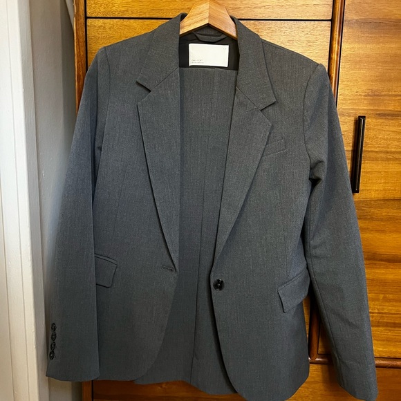 OAK + FORT Charcoal Gray Pantsuit - Picture 3 of 7